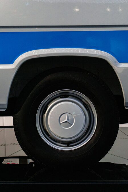 a close up of a mercedes truck tire a close up of a mercedes truck tire